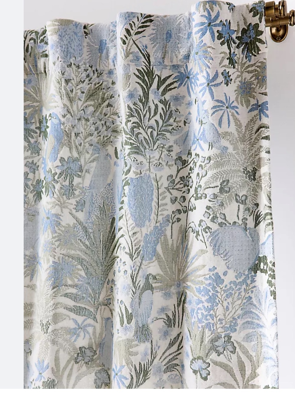 Anthropologie Kanela Woven Scenic Curtain